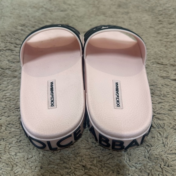 Dolce & Gabbana Pink Slide Sandals - Picture 2 of 4